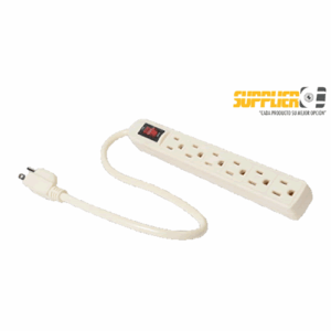 Barra Multicontacto 6 Entradas 15A 125V~ 60Hz SUPPLIER