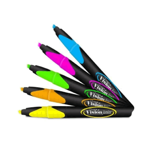Marcatextos Pocket Surtidos Vision Jr Con 5 Piezas