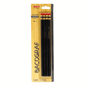 Lapiz De Grafito Bacograf Blister Con 4