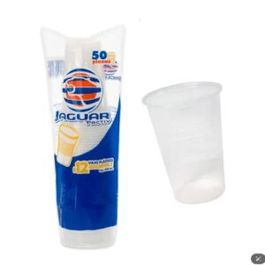 Vaso de Plastico Jaguar Número 12 con 50 Piezas